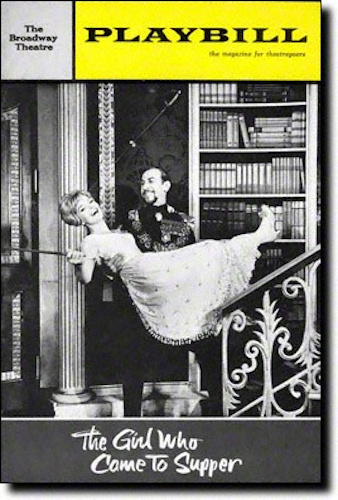 The Girl Who Came to Supper Playbill, 1963.