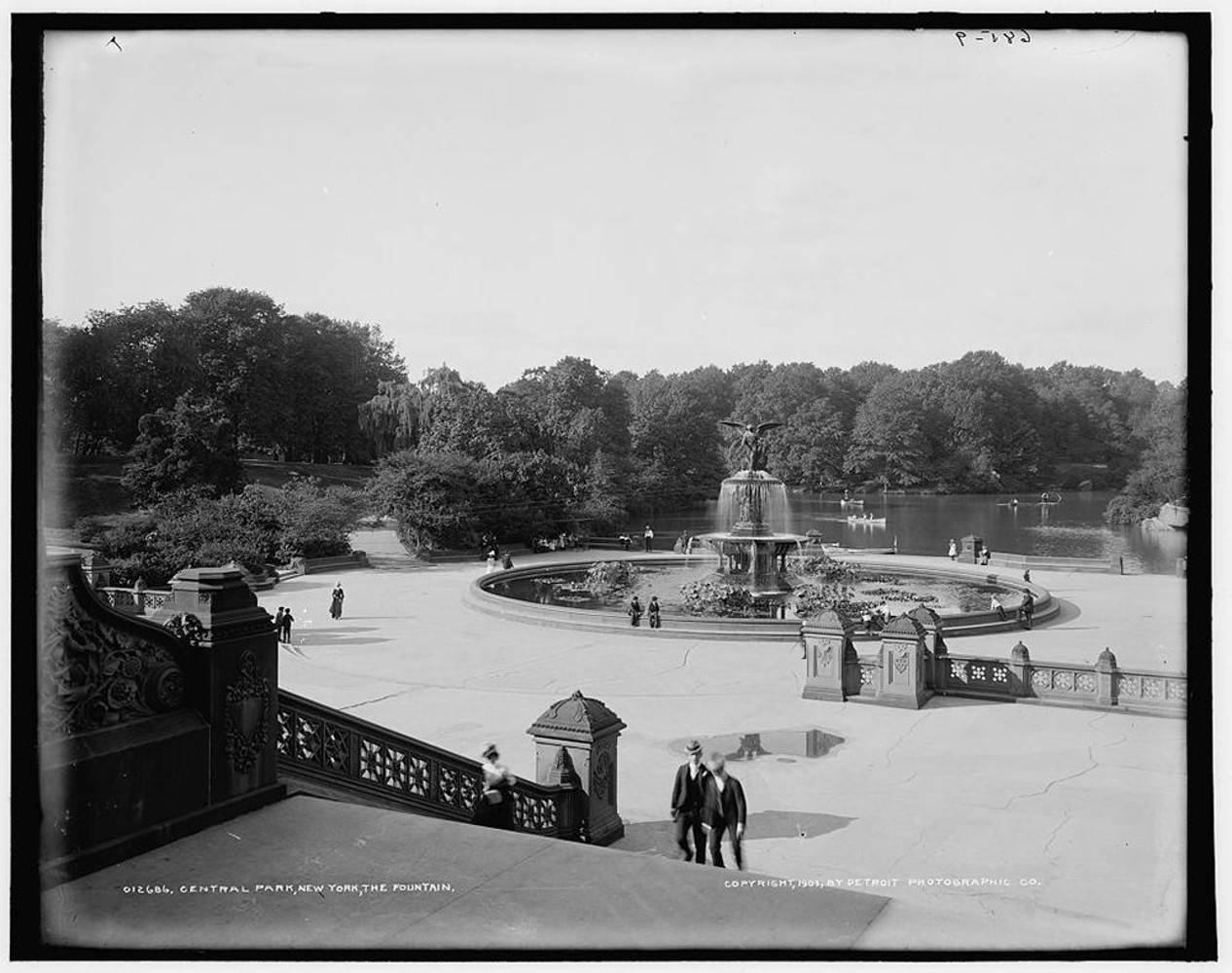 Bethesda Fountain, Central Park, New York City watercolor - Heidi