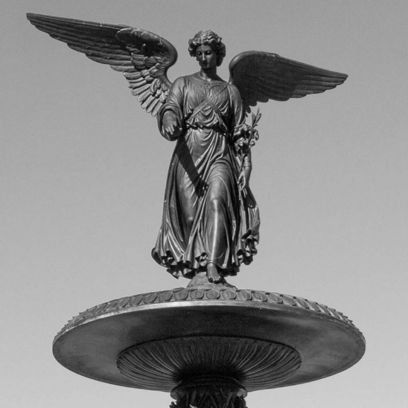 New York City, Manhattan, Central Park, Angel of the Waters Fountain,  Bethesda Terrace