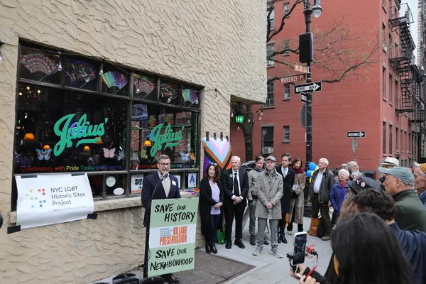 Ken Lustbader, Helen Buford, Randy Wicker, John Cameron Mitchell, NY State Senator Brad Hoylman