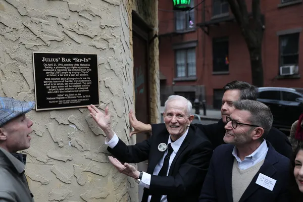 Ken Lustbader, NY State Senator Brad Hoylman, Randy Wicker, and Andrew Berman