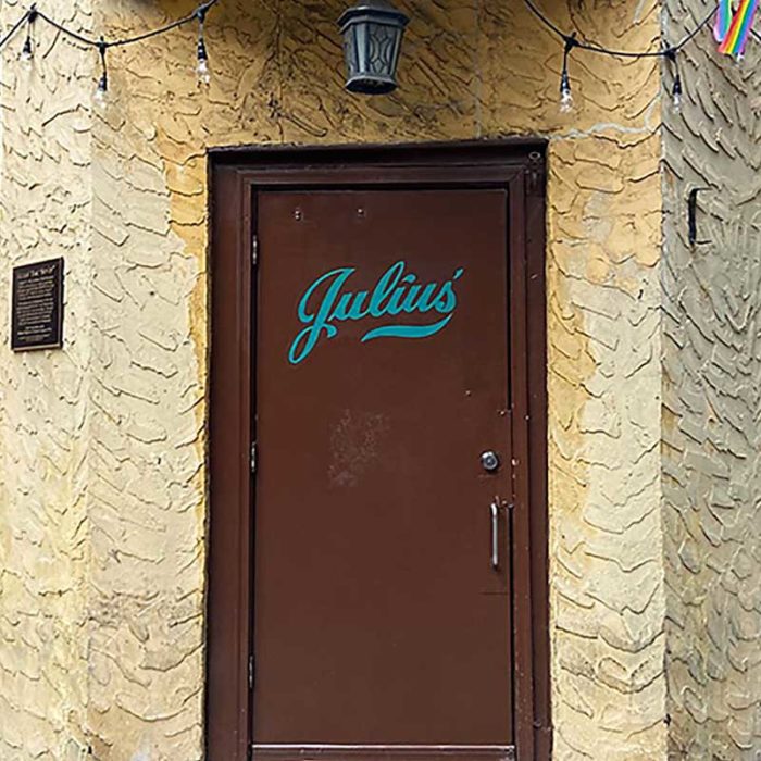 entrance to Julius' Bar featured