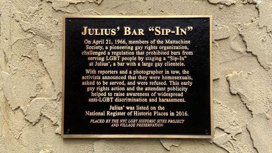 Julius' plaque
