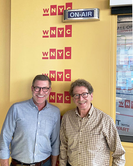 Project co-directors Ken Lustbader and Andrew Dolkart at WNYC